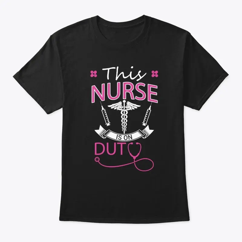 This nurse is on duty